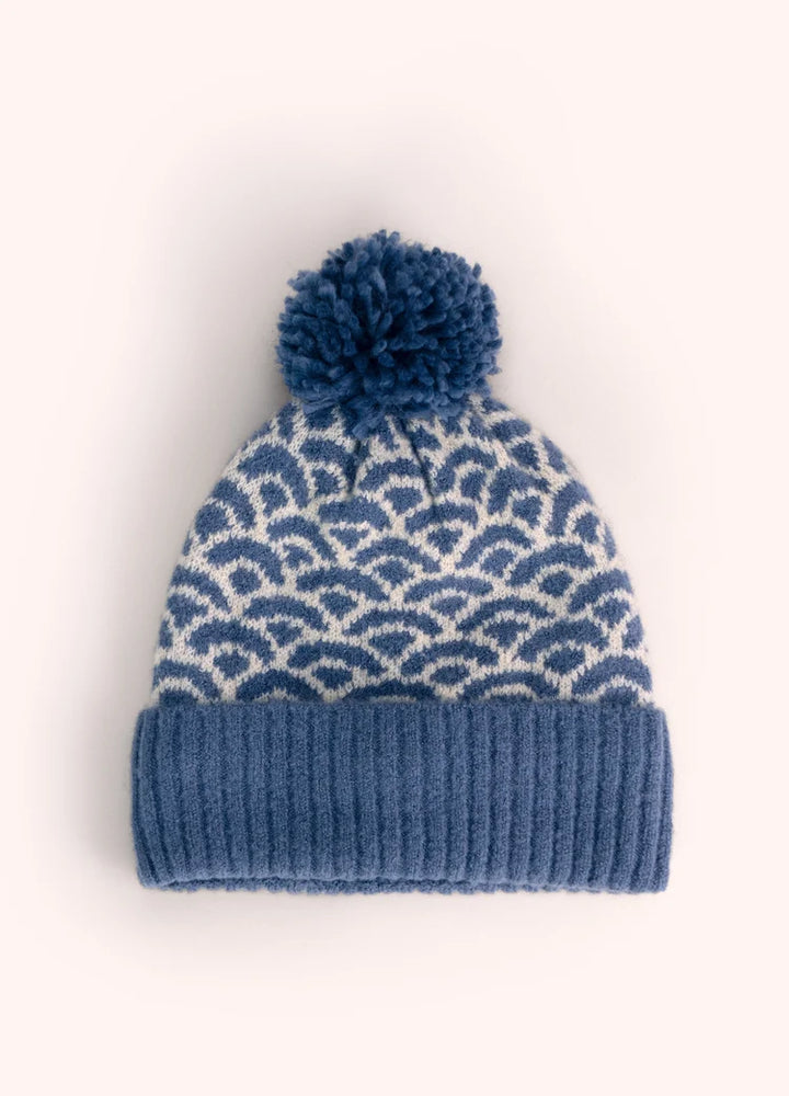 Powder Agatha PomPom Hat | Denim Mix