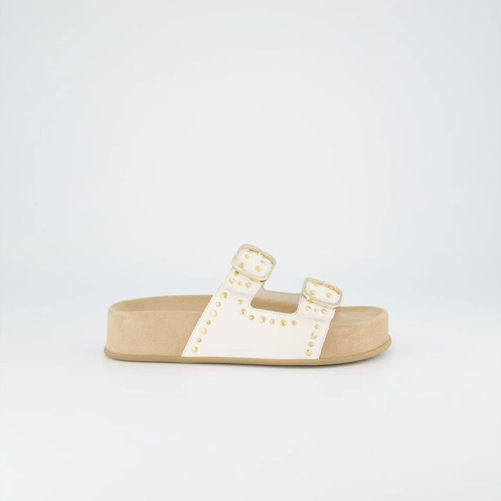 Paul Green Future Nappa Off White Mules