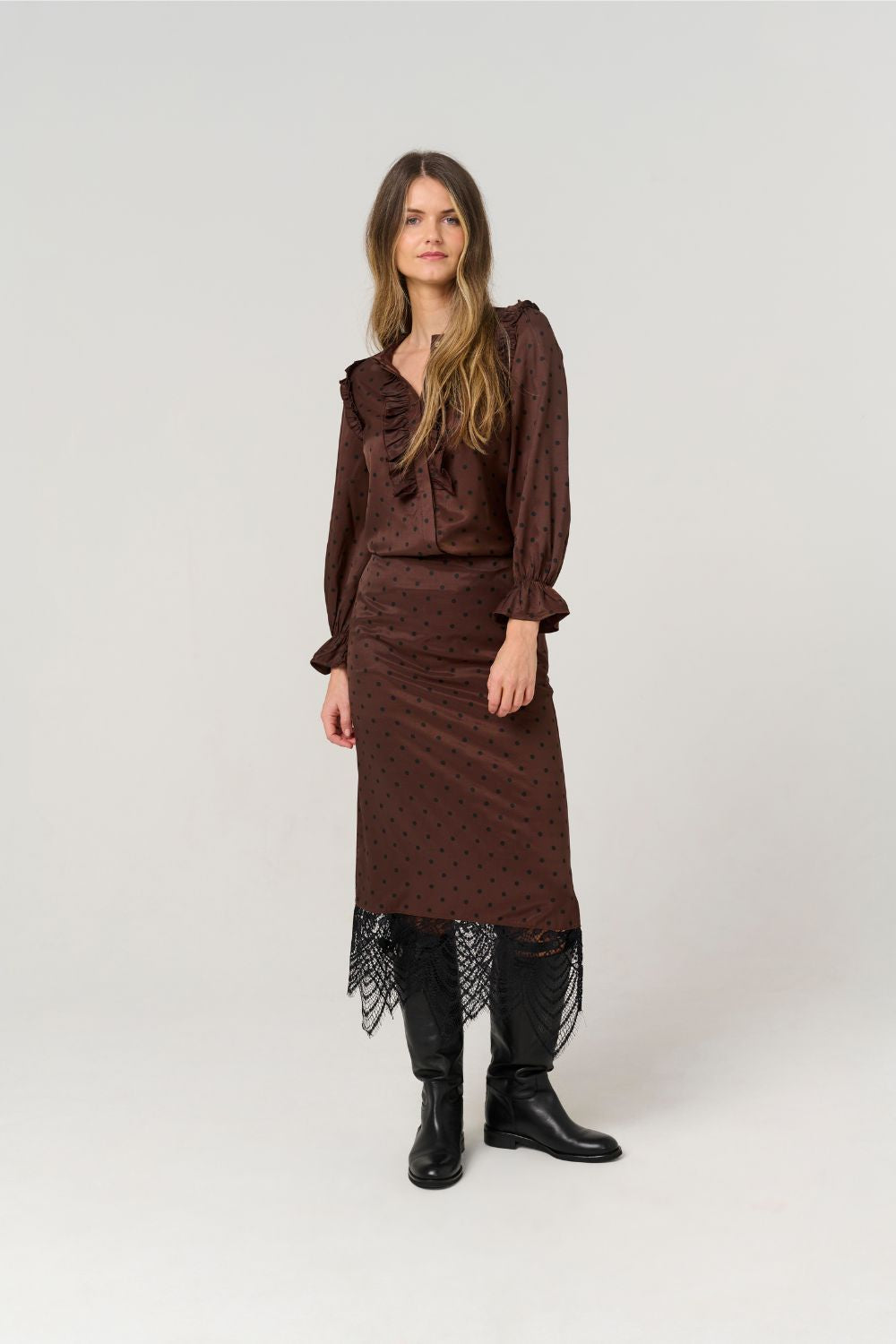 Costa Mani Choco Dots Shirt
