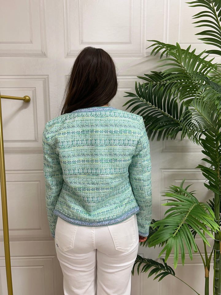 Salsa Tweed textured Jacket Mint