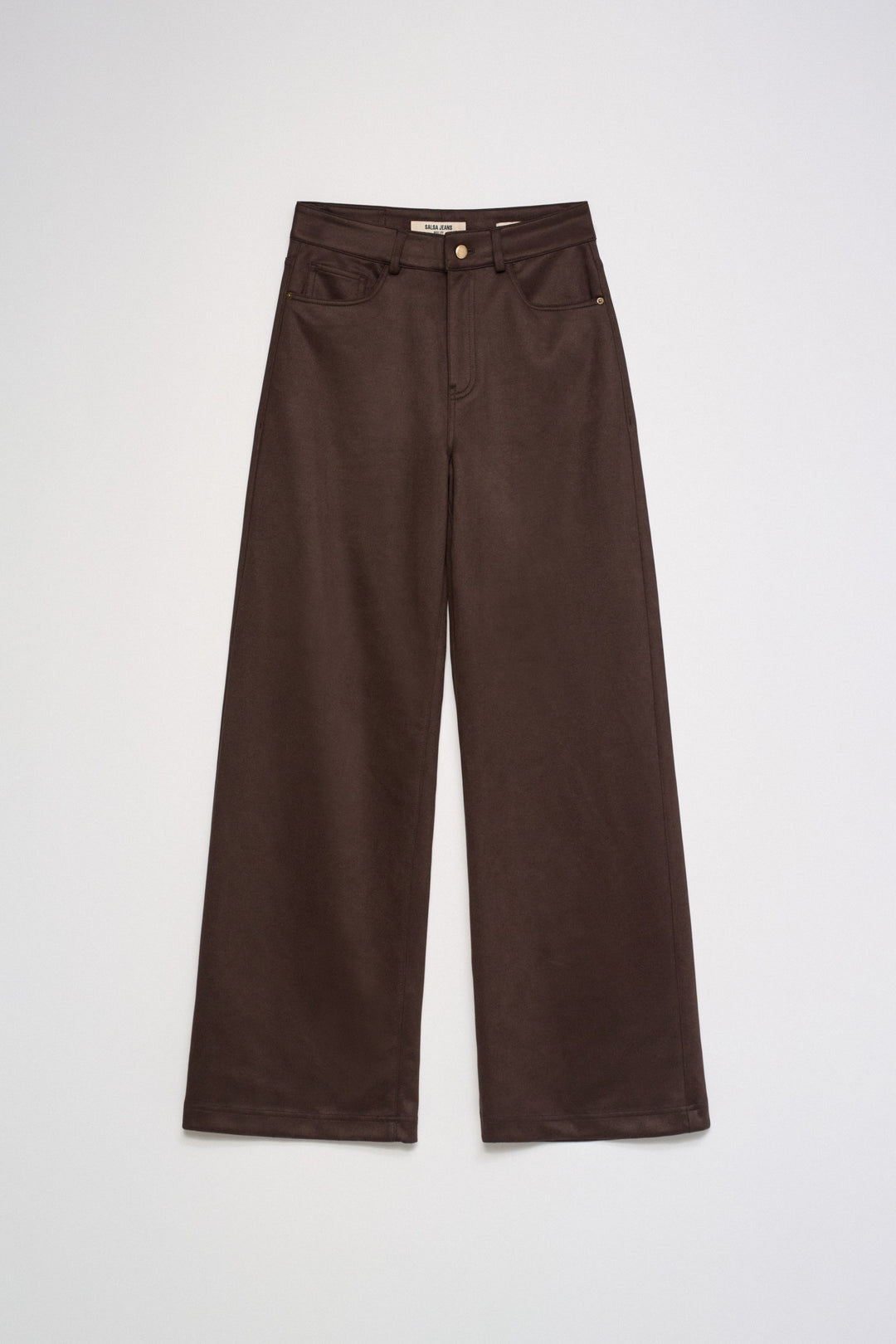 Salsa Wide Leg Jeans With Suede Effect