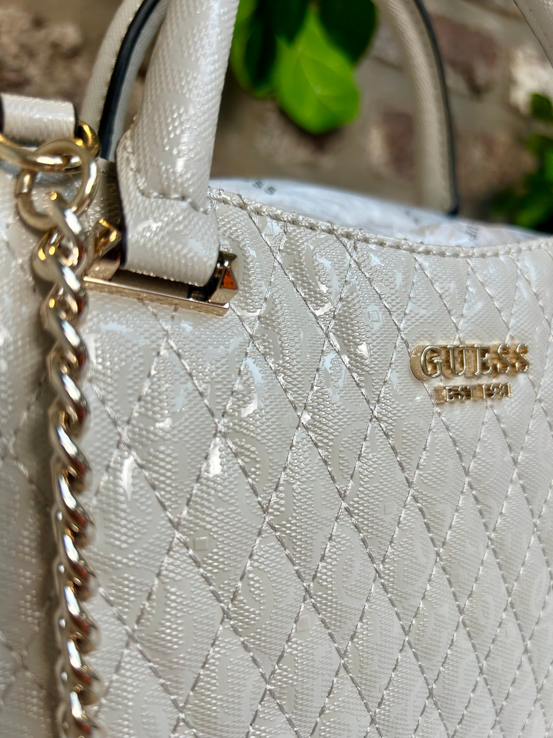 Guess Betula Quilted Taupe Bag