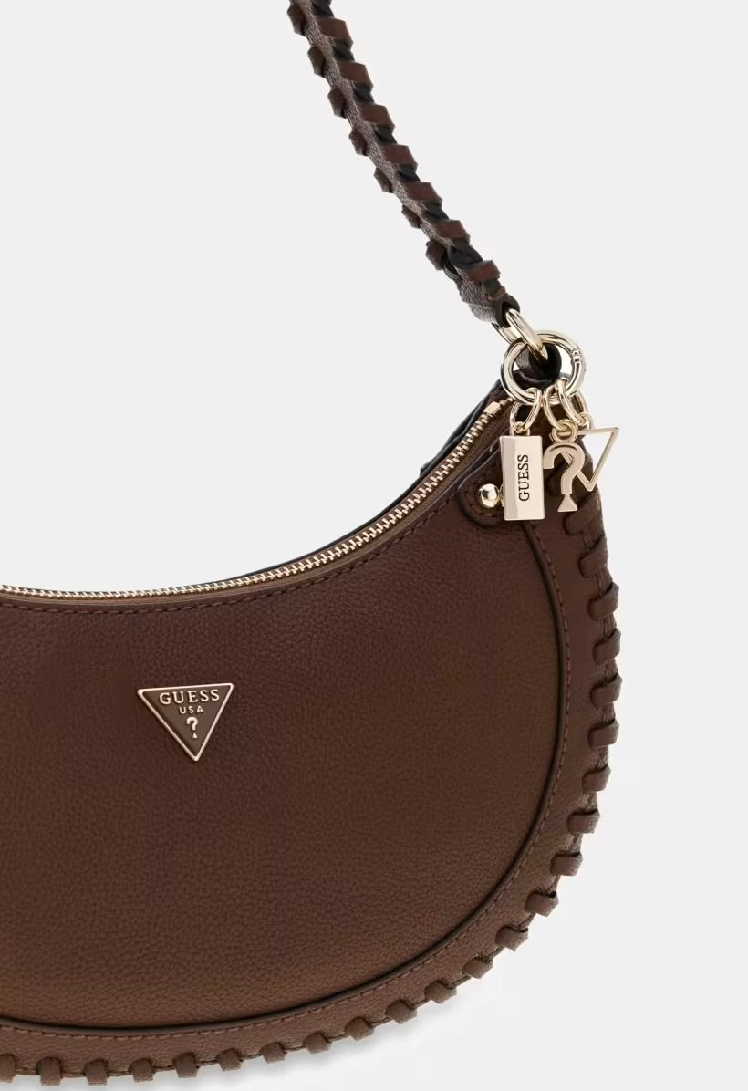 Guess Petra Hobo Satchel Chocolate Handbag
