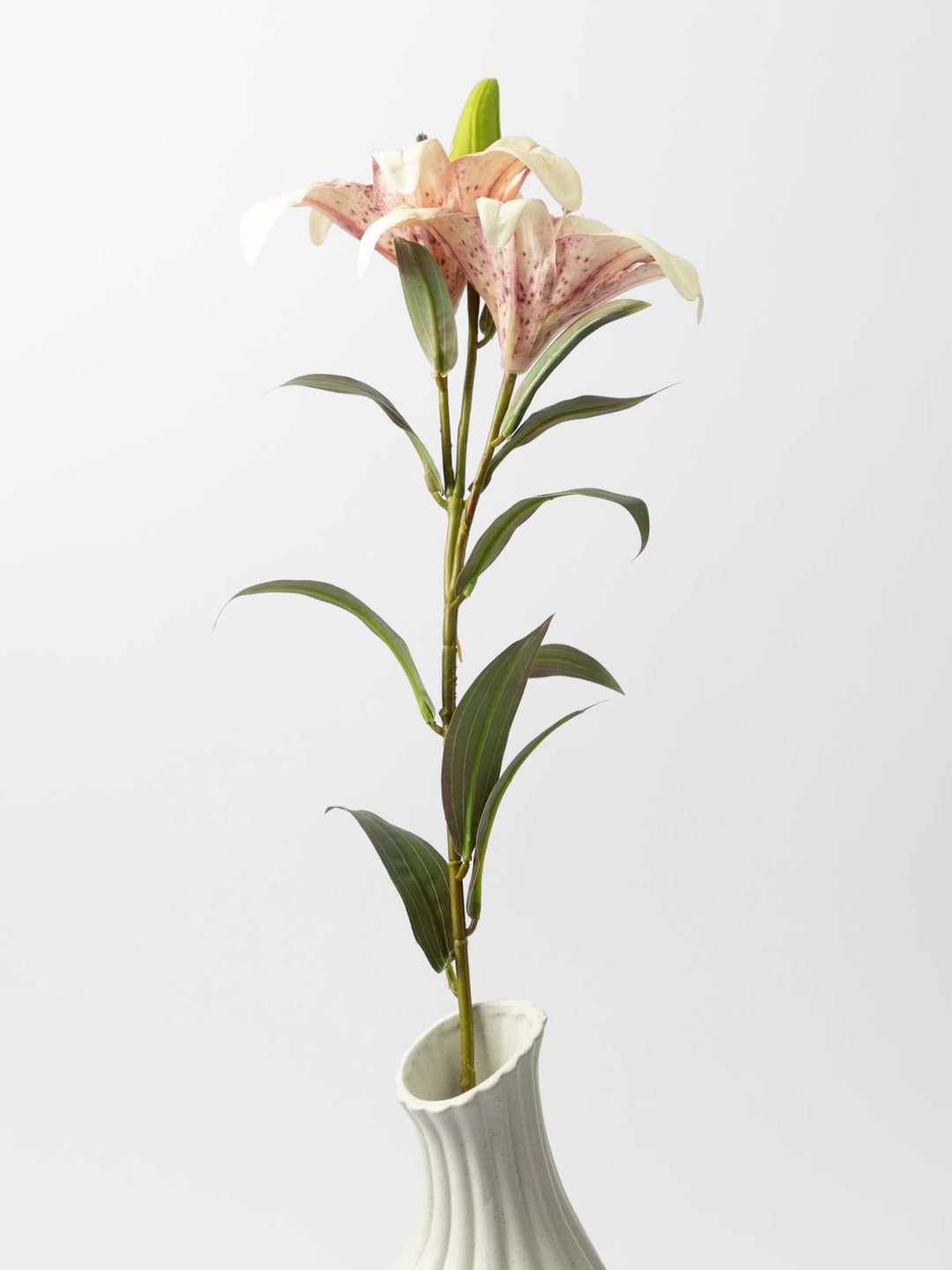 Artificial Pink/Cream Lily Spray