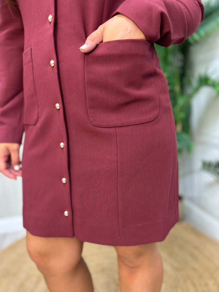 French Connection Celine Button Dress