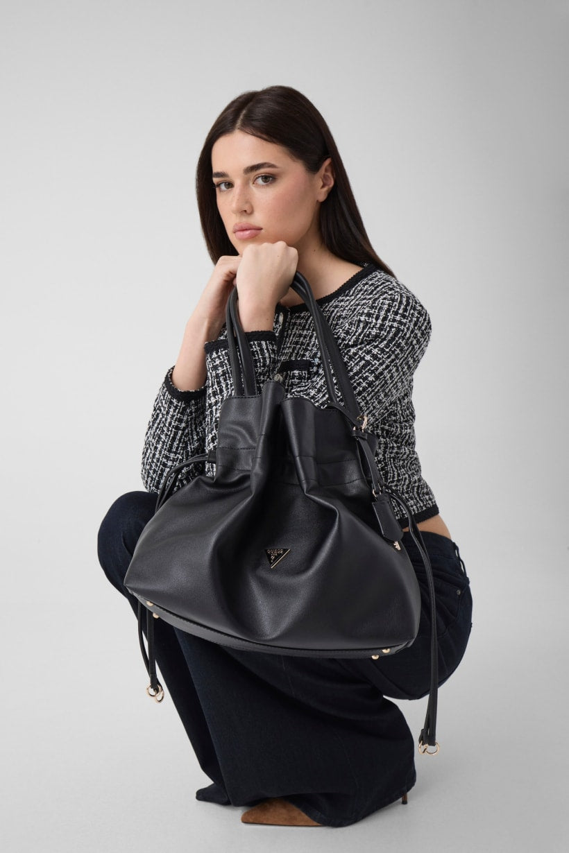 Guess Karima Black Tote Bag