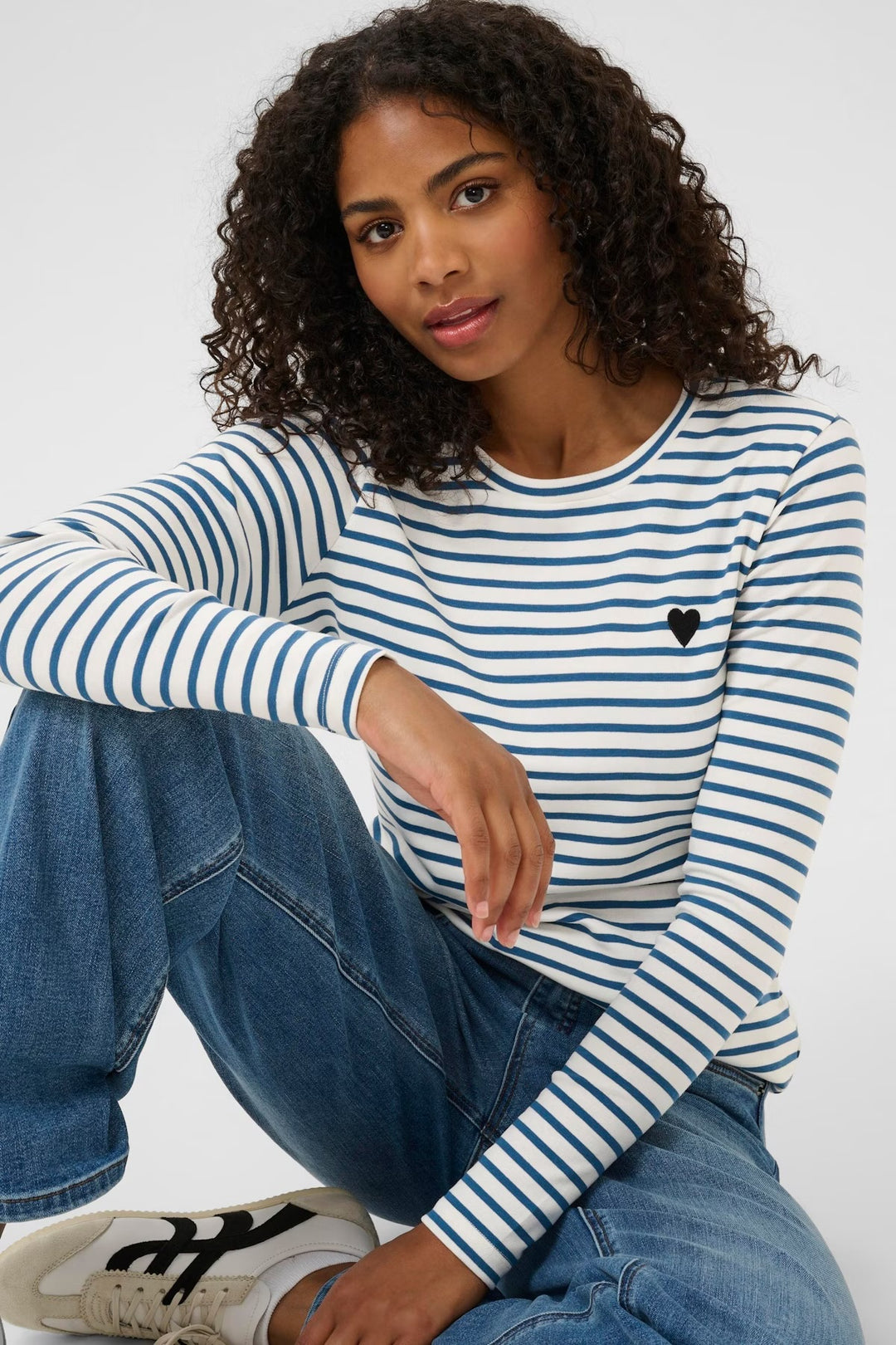 Kaffe Liddy T-Shirt Chalk Blue