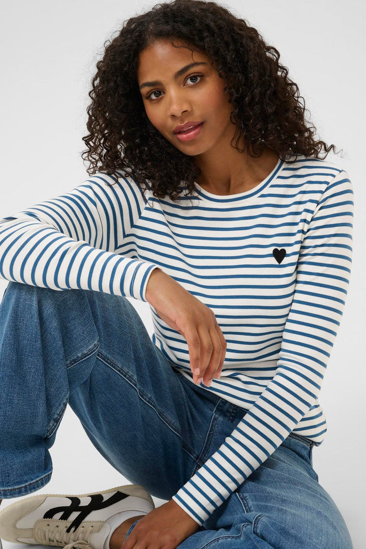 Kaffe Liddy T-Shirt Chalk Blue