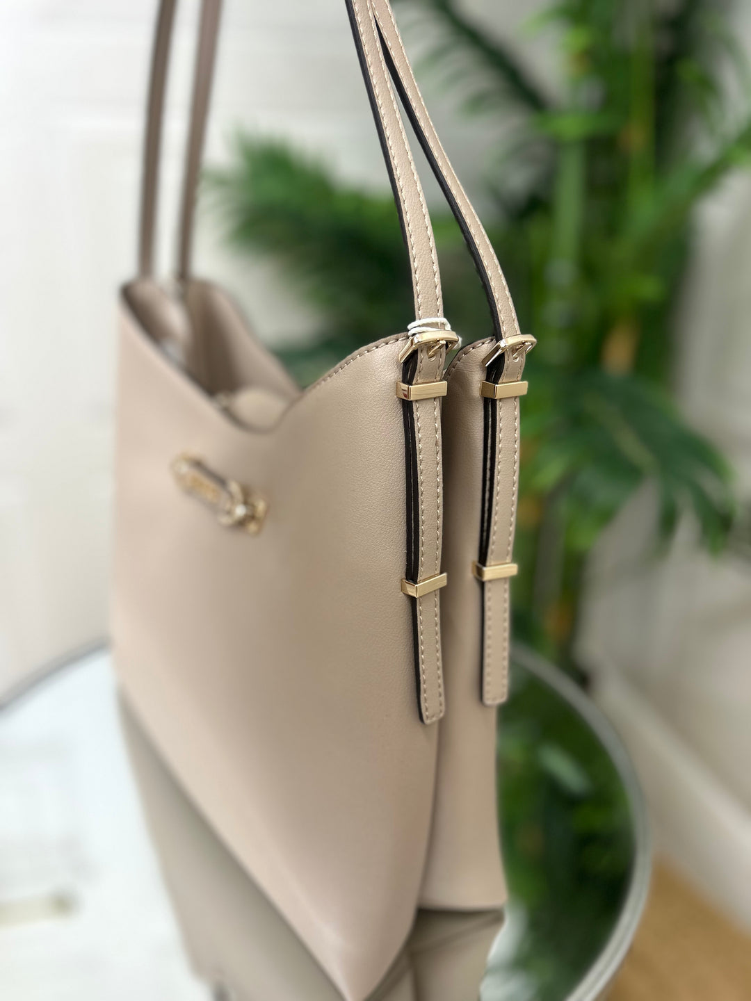 Guess Lefia Simply Taupe Shoulder Bag