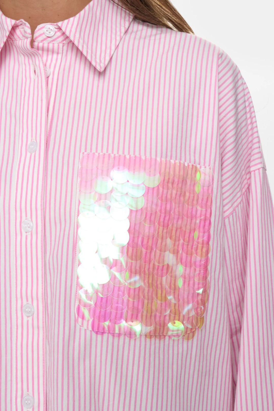 Numph Nudarmi Shirt| Fuchsia Pink