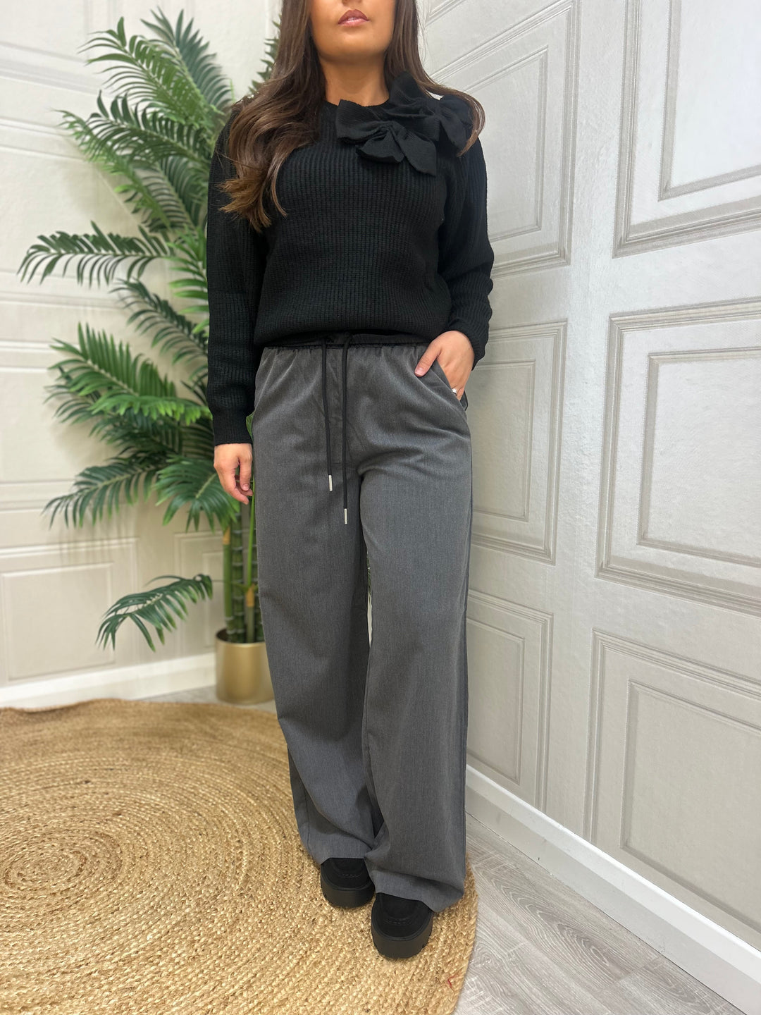 Kaffe KAnevil Pants Dark Grey