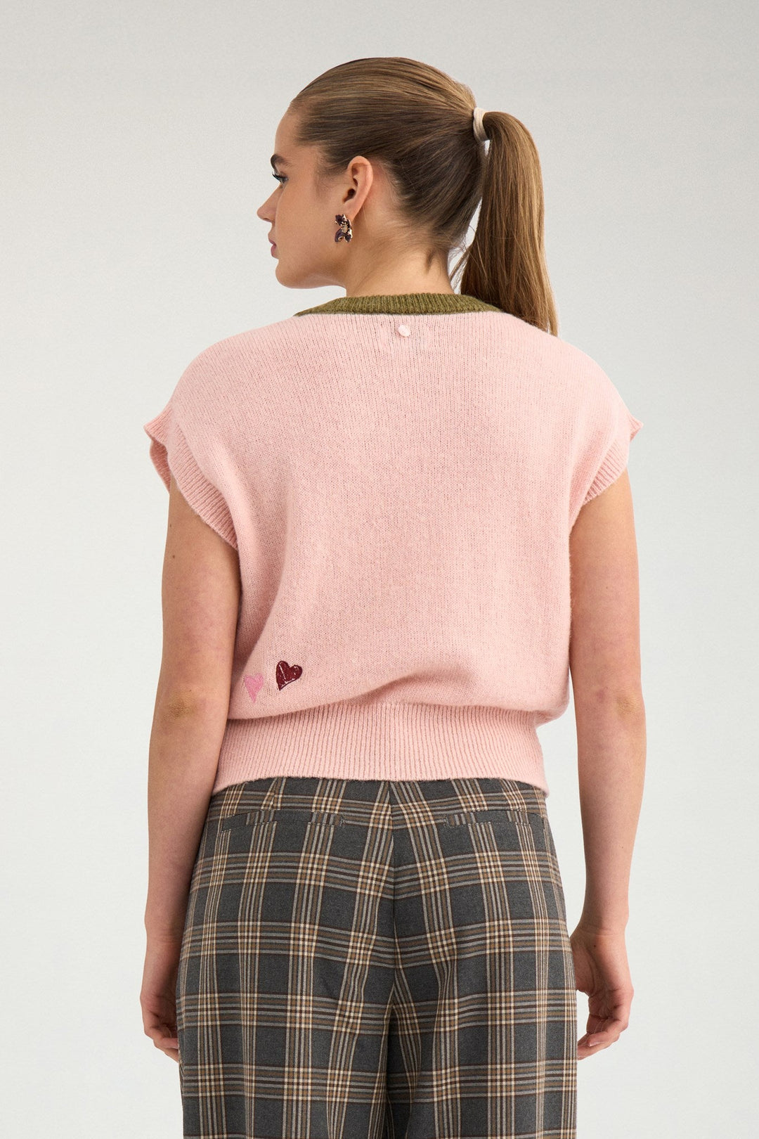 Numph Nuyppa Embroidery Vest | Peachskin