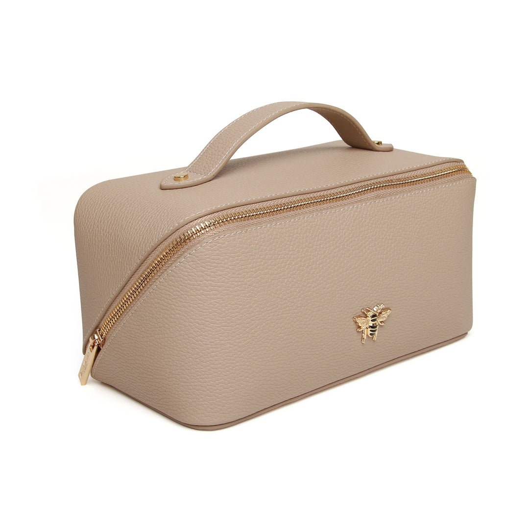 Alice Wheeler Train Case | Stone