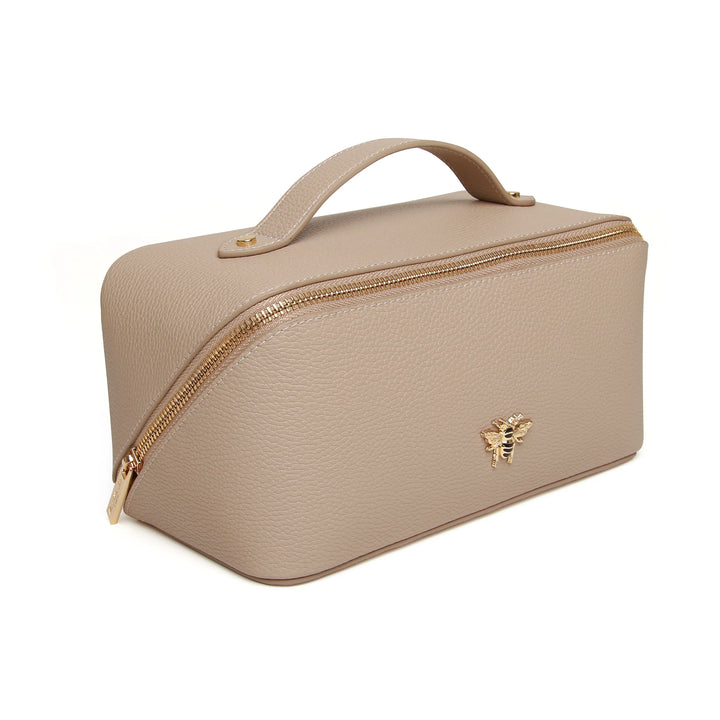 Alice Wheeler Train Case | Stone
