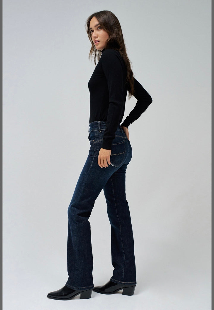 Salsa Secret Straight Dark Denim Jeans | 21009723853