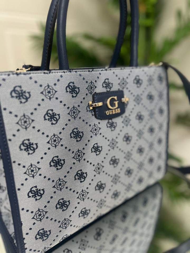 Guess Neda 4G Navy Logo Handbag