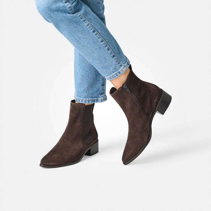 Paul Green Soft Suede Mocca Boots