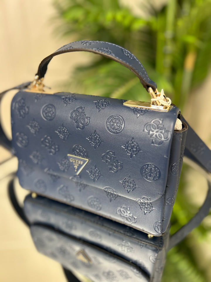 Guess Tisha Midnight Logo Crossbody Bag