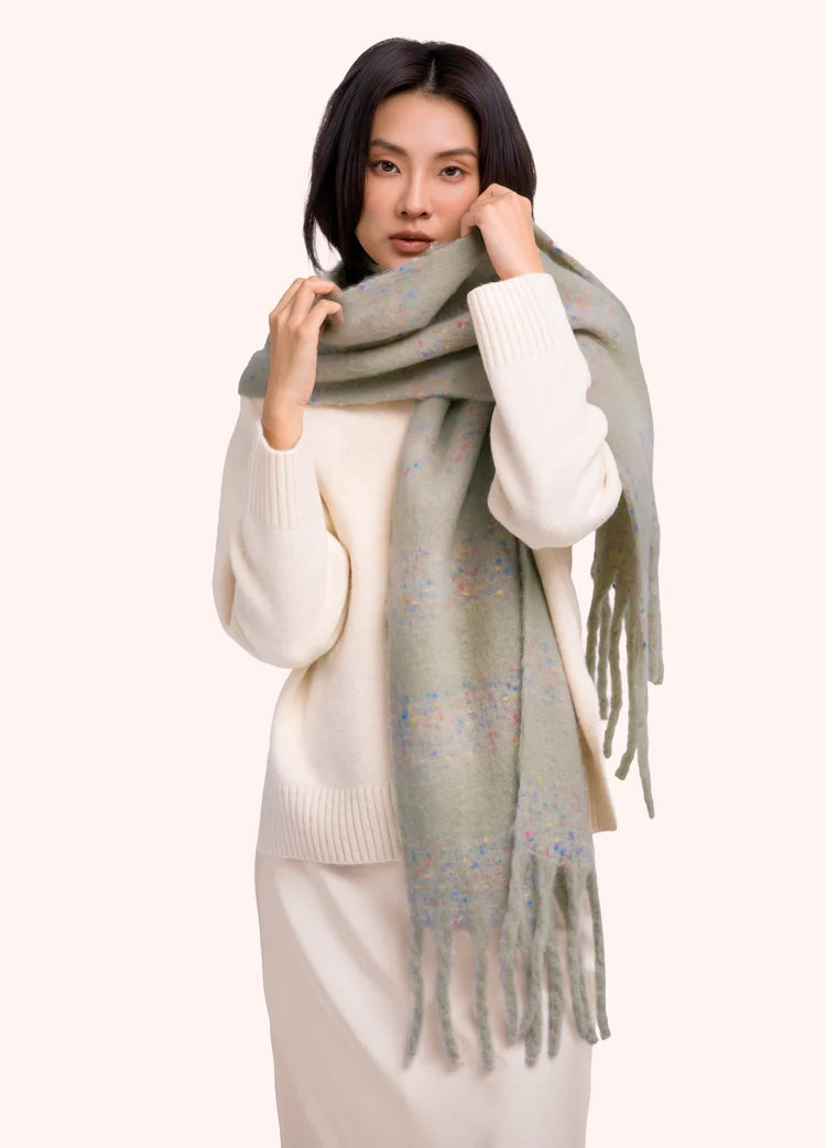Powder Nancy Cosy Scarf | Soft Green