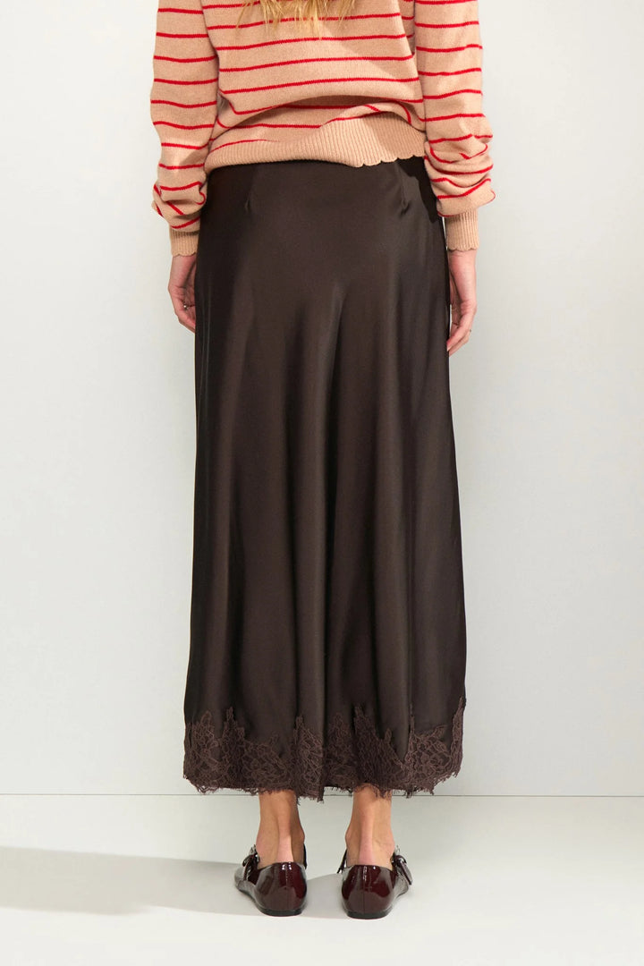 Numph Nunadine Skirt | Black Coffee