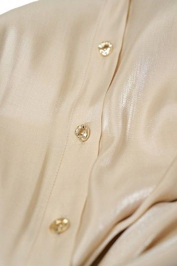 Salsa Satin Wrap Champagne Blouse