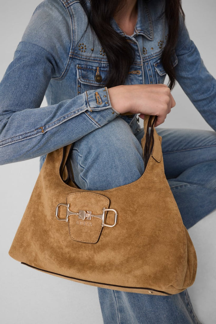 Guess Sunset Tan Hobo Bag