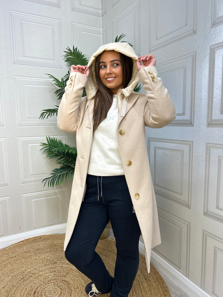 Hv Society Woolmix Coat Arianna kit/Beige