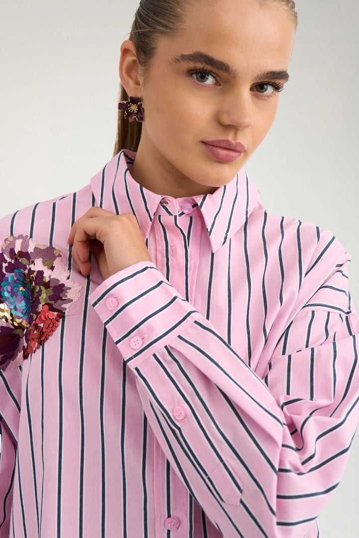 Numph Nuelfa Oversized Shirt | Bonbon