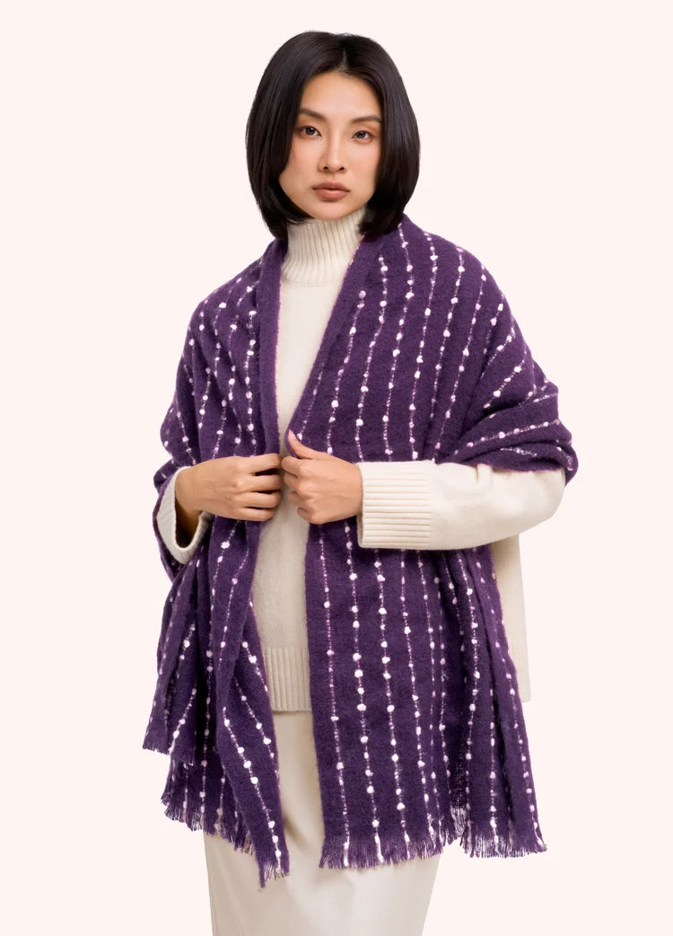 Powder Dakota Cosy Scarf | Damson