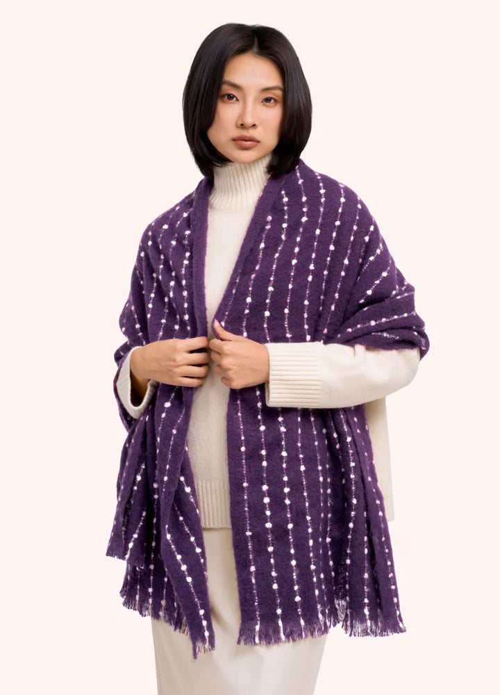 Powder Dakota Cosy Scarf | Damson