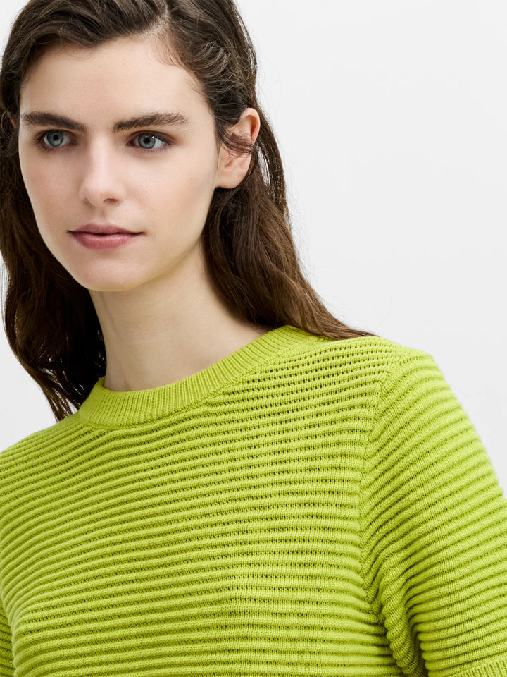 French Connection Rian Mozart Short Sleeve Crew Neck Kiwi Jumper