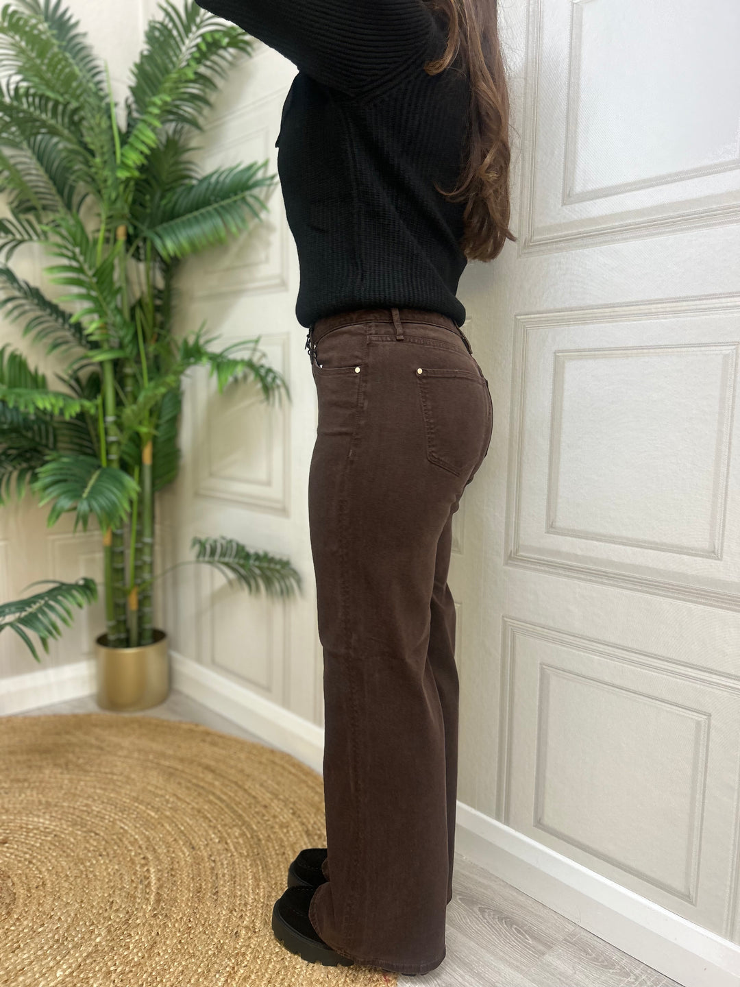 Guess Sexy Palazzo Brown Jean