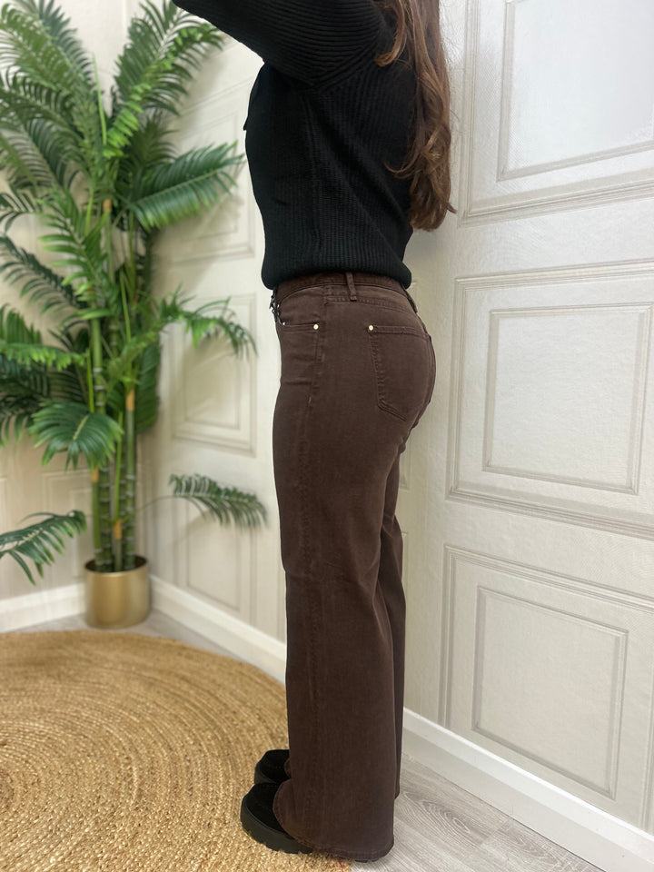 Guess Sexy Palazzo Brown Jean