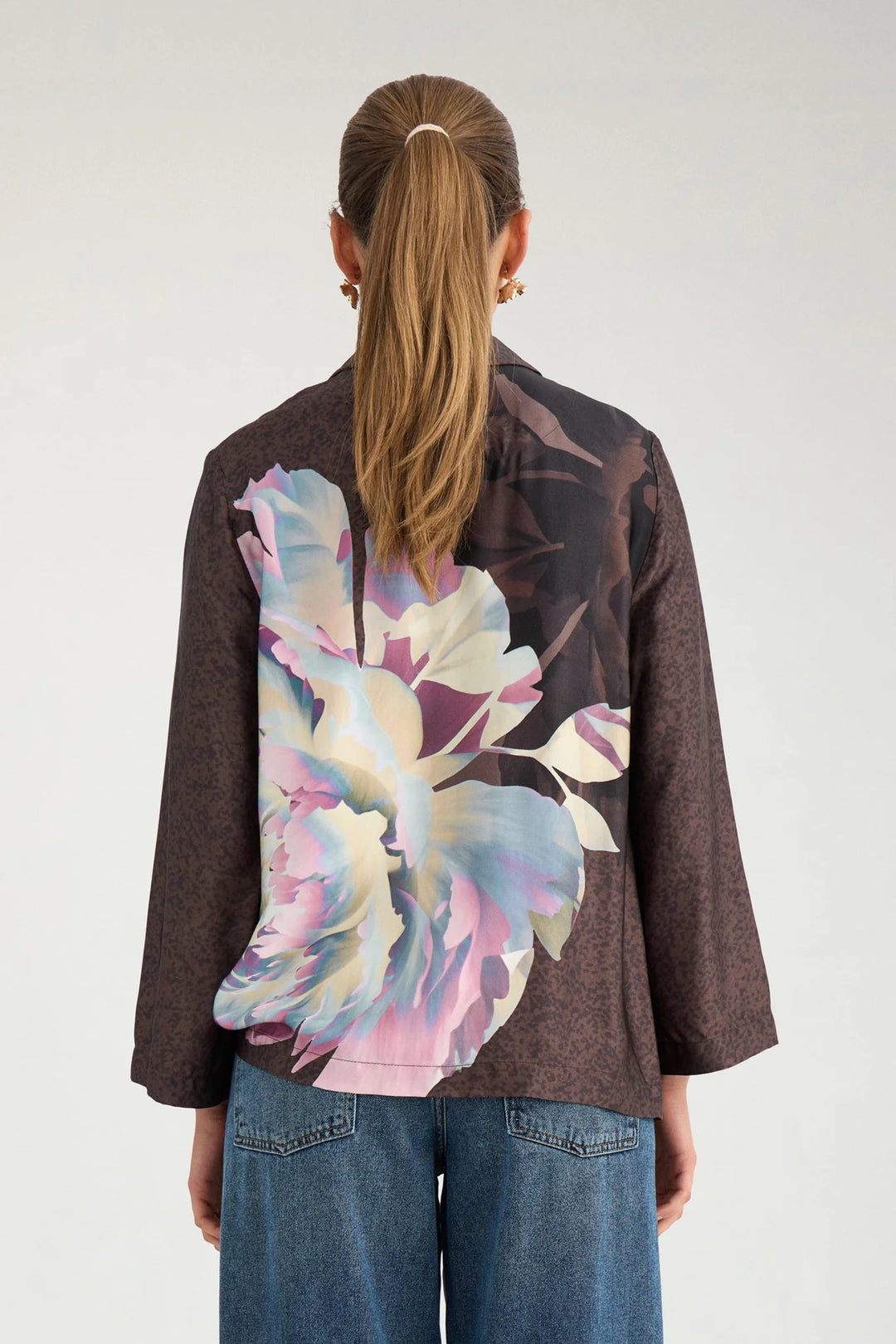 Numph Nucrisa Boxy Shirt | Black Coffee
