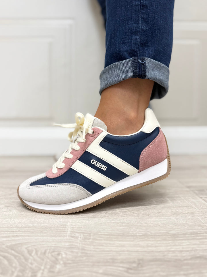 Guess Saphia Deep Blue & Pale Pink Sneaker