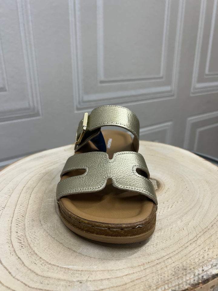 Pegada Burnished Ouro Sandal | 232405-04