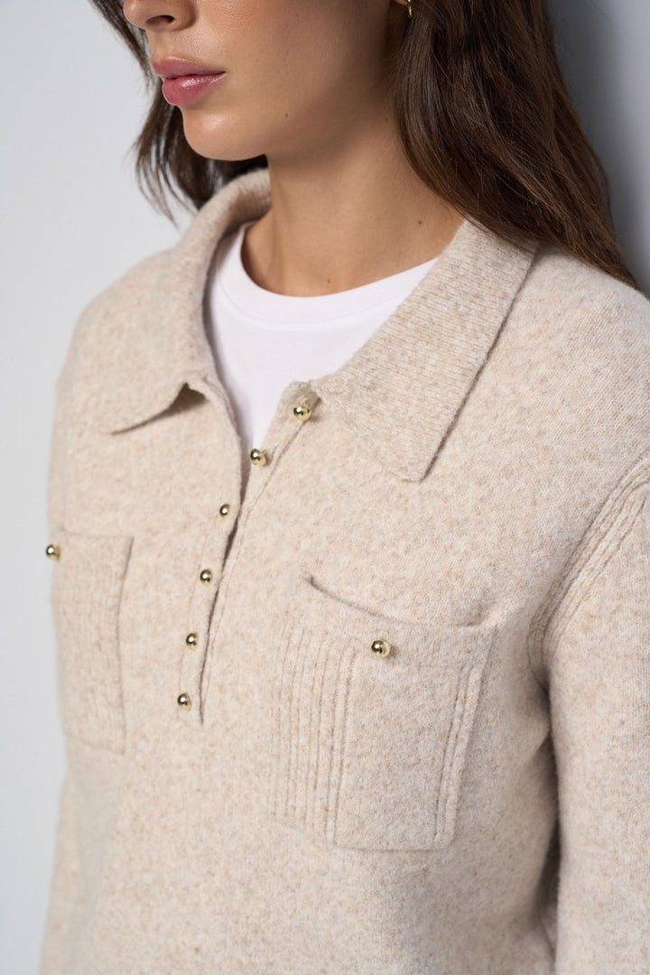 Salsa Wool Blend Knitted Polo