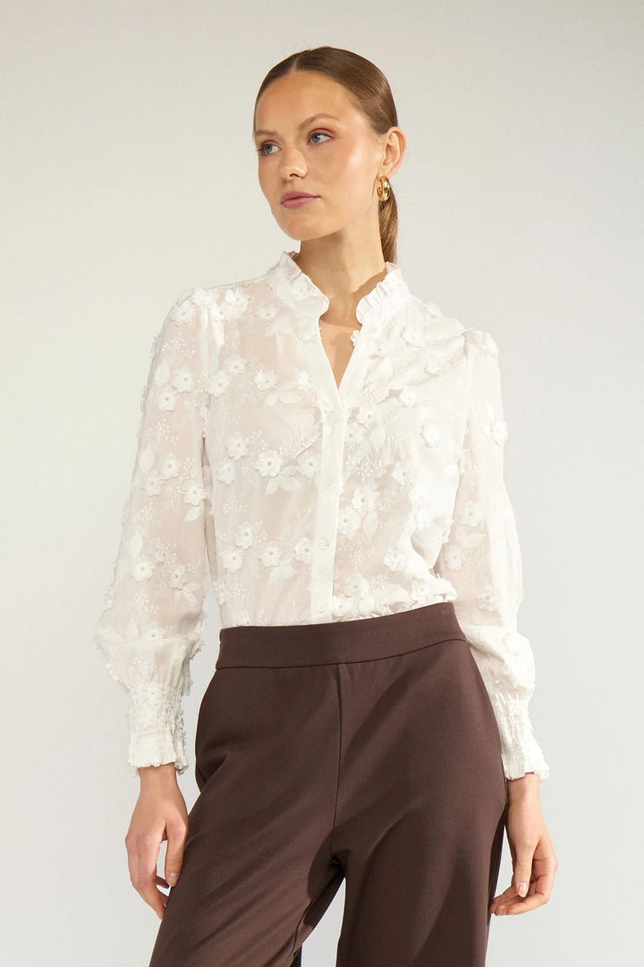 Numph Nulenea Shirt | Bright White
