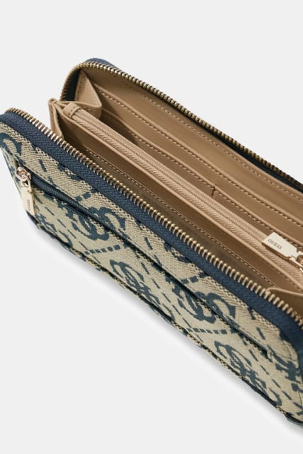 Guess Audrey Navy Logo Large Purse