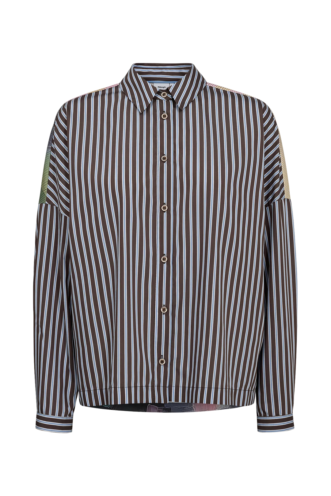 Numph Nuhighland Boxy Shirt | Calla Green