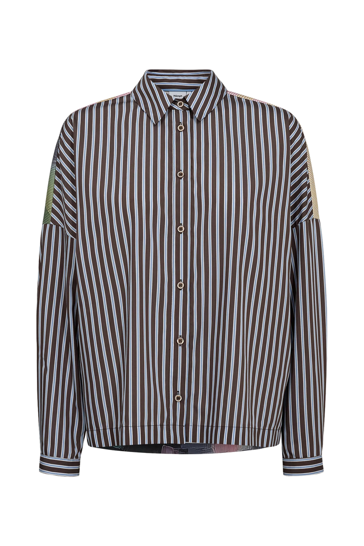 Numph Nuhighland Boxy Shirt | Calla Green