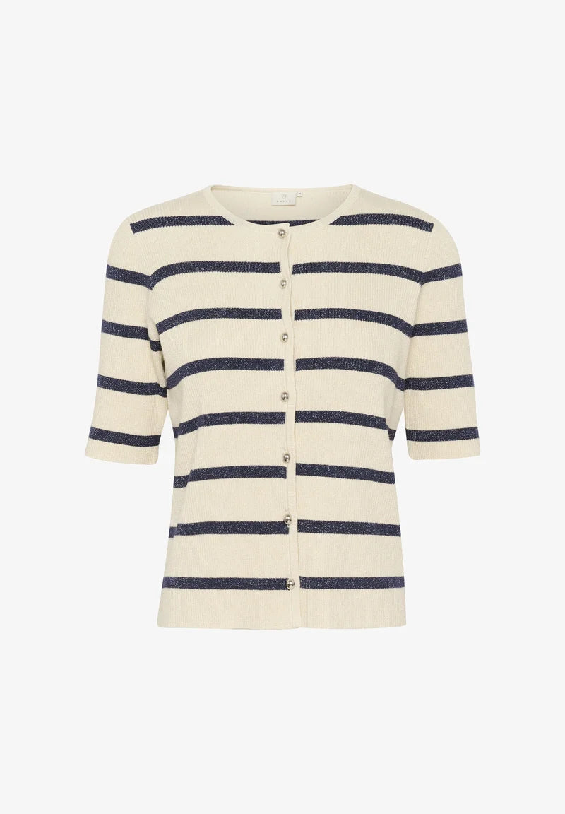 Kaffe Kamorita Silver/white/Blue Cardigan
