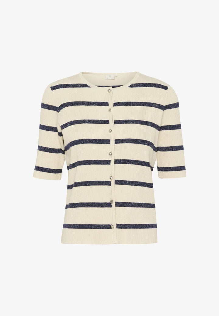 Kaffe Kamorita Silver/white/Blue Cardigan