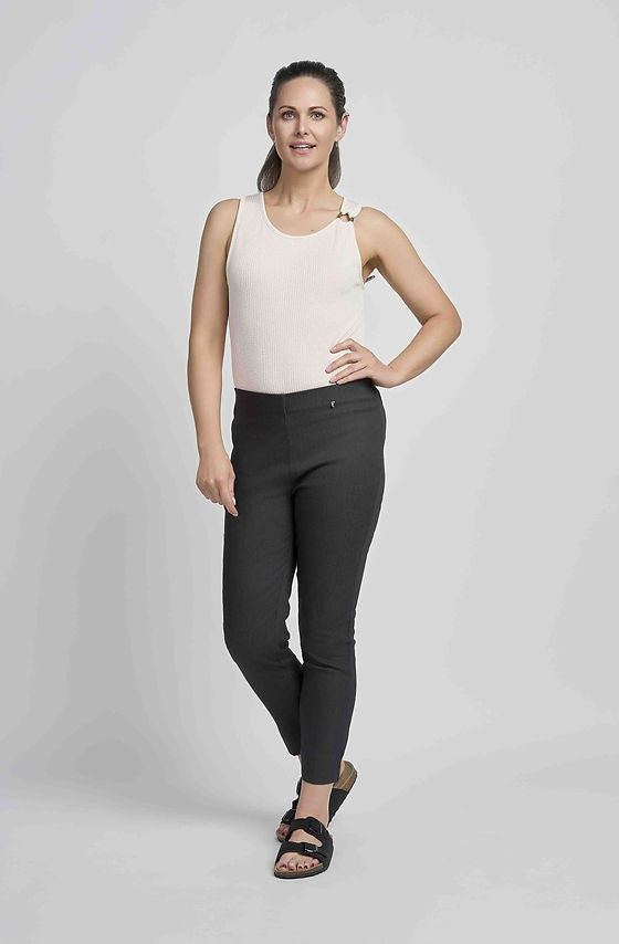 Pinns Black Slub Denim Bengaline Ankle Grazer | 302CT