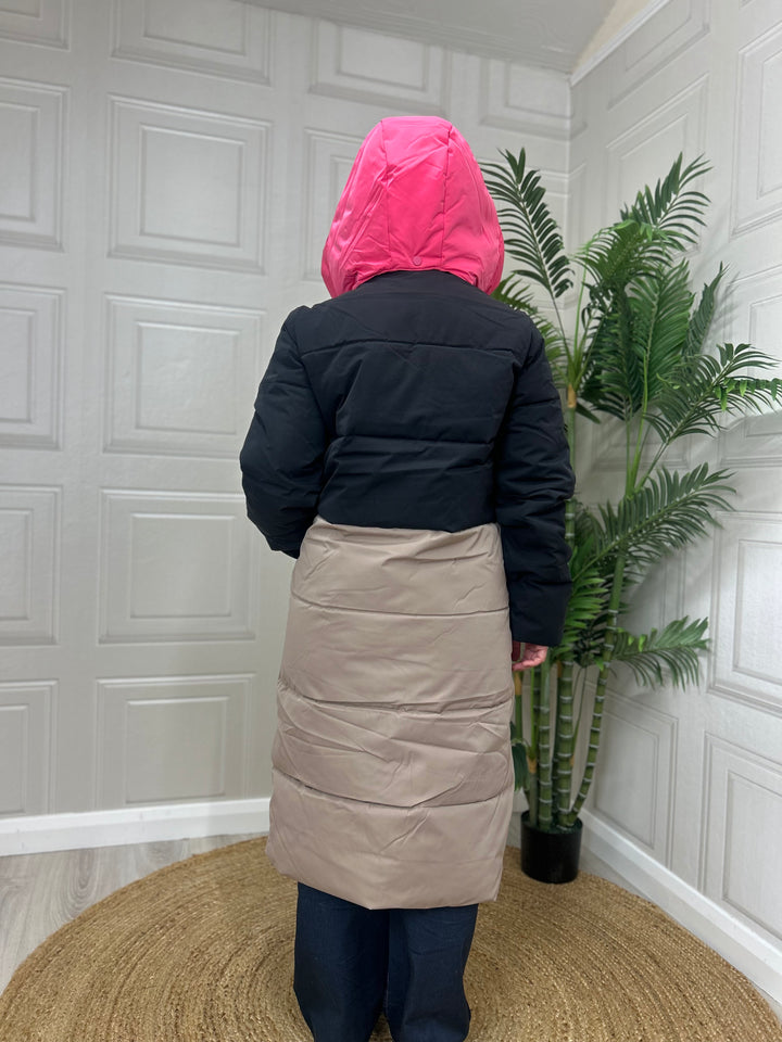 Numph Nutriane Long Jacket Taupe Grey