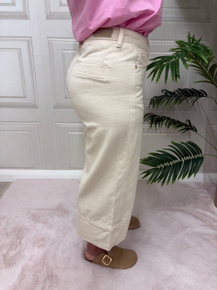 Numph Nubrooklyn High Rise Culotte Jeans