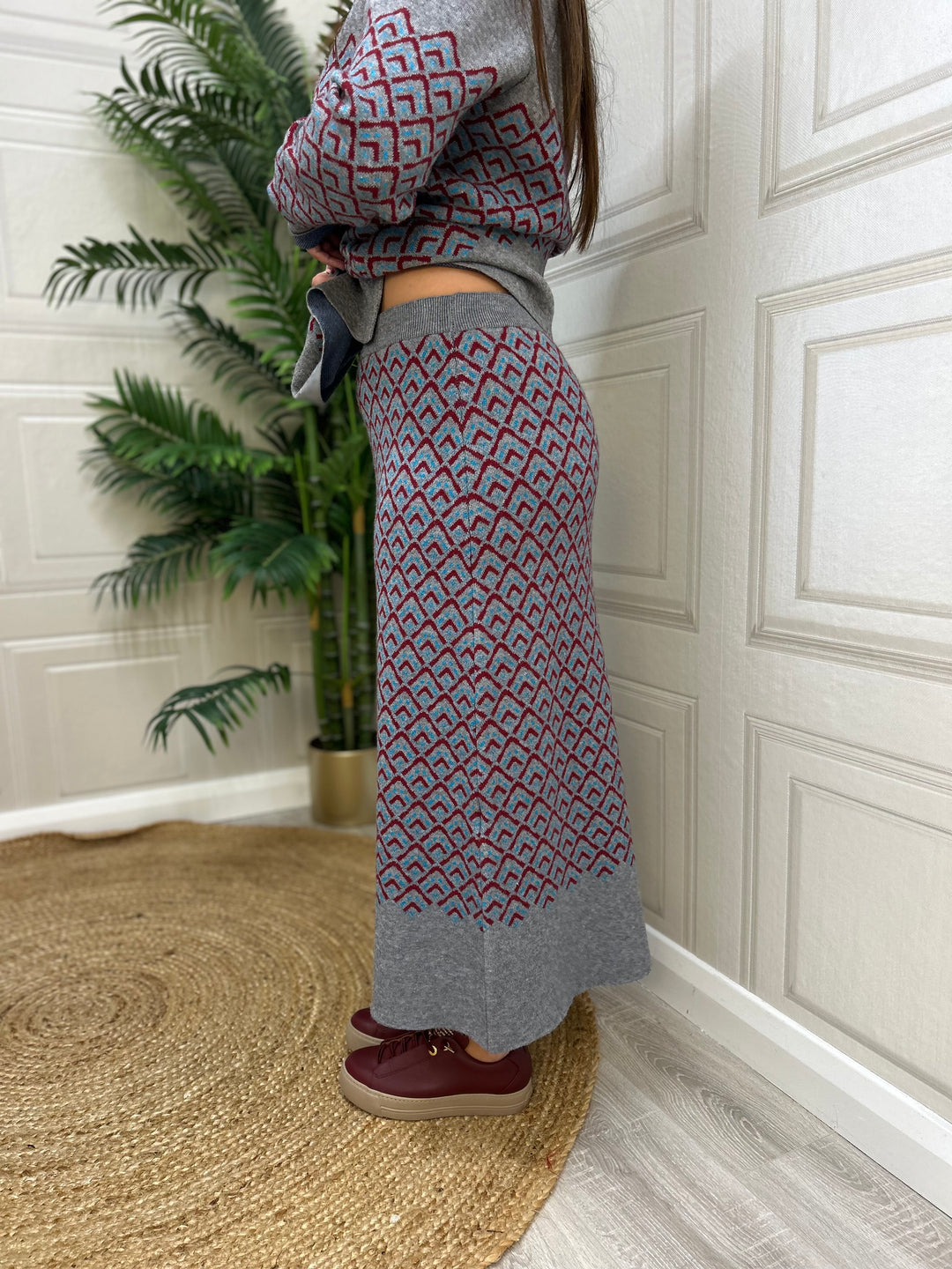 Bariloche Caepionis Grey Knit Skirt