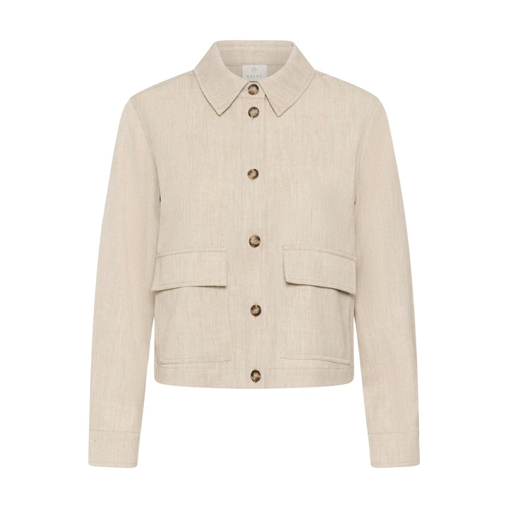 Kaffe Kaomila Feather Gray Shirt Jacket