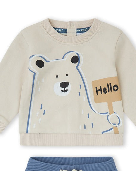 Yatsi Baby Boy Hello Bear 2 Piece Set