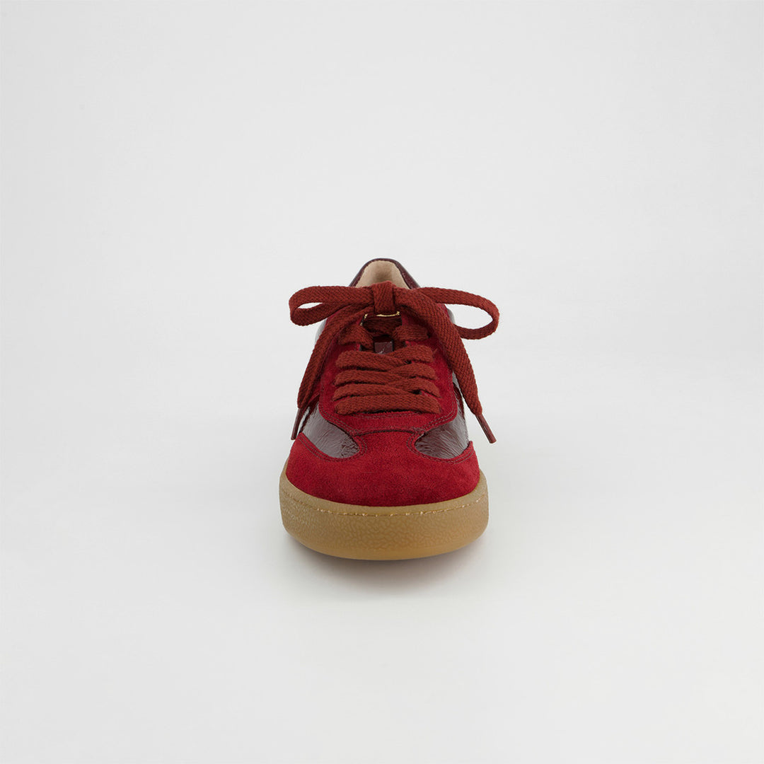 Paul Green Suede/Sportlack Wine Sneaker